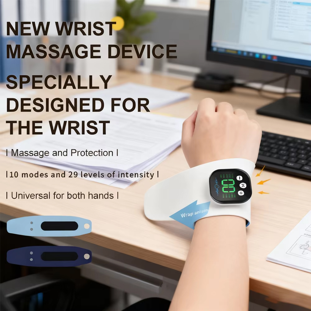Wrist Wraps - Elektryczny masażer dłoni i nadgarstka EMS,
