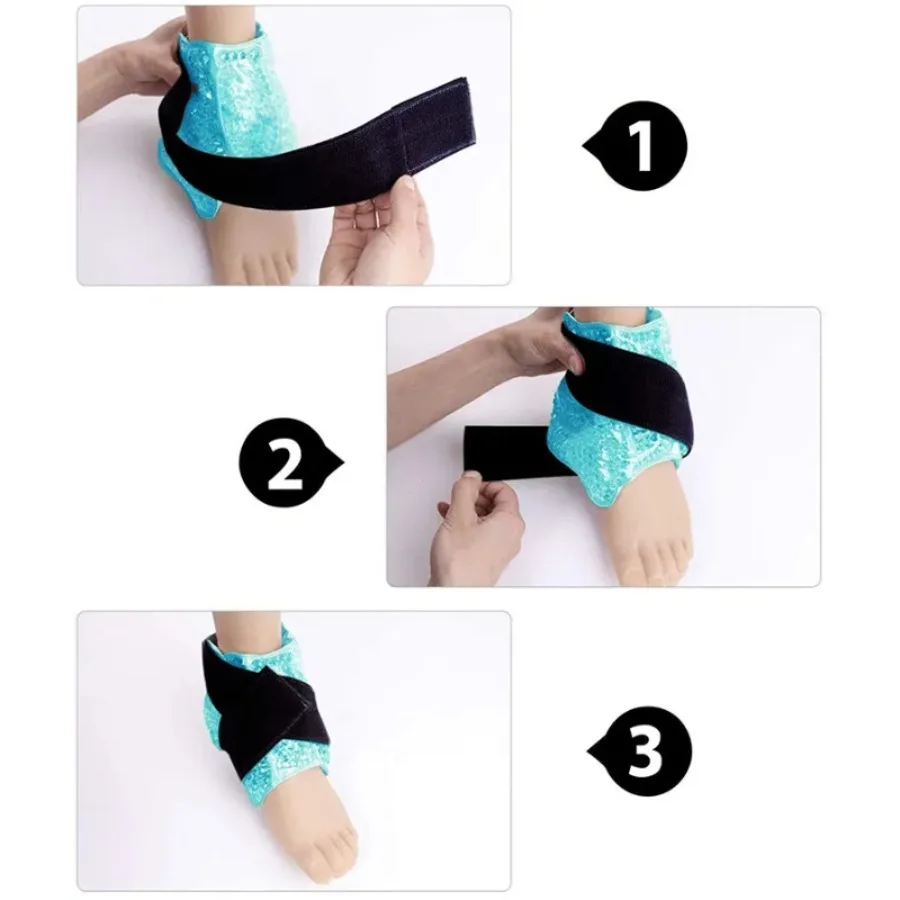 Wrist Wraps - Dwustronna, pluszowa opatrunka termiczna z żelowym