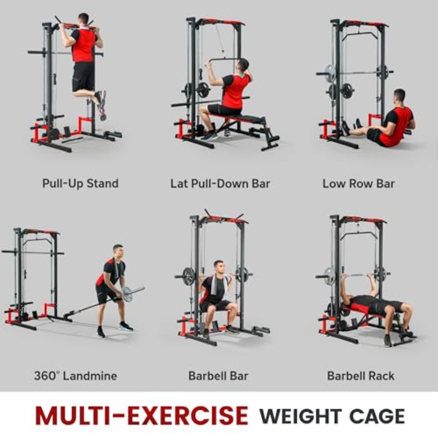 Klatka siłowa z maszyną Smitha – Pull Up Bar recenzja i cena