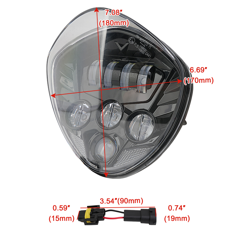 Czarny reflektor LED do motocy – Crossfit Victory recenzja i cena