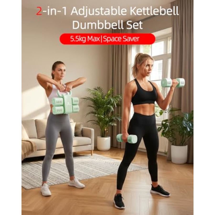 Zestaw hantli do ćwiczeń w dom – Kettlebell recenzja i cena